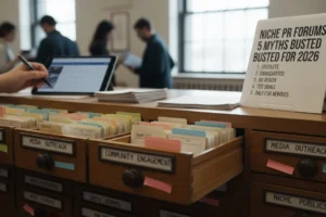 Niche PR Forums: 5 Myths Busted for 2026