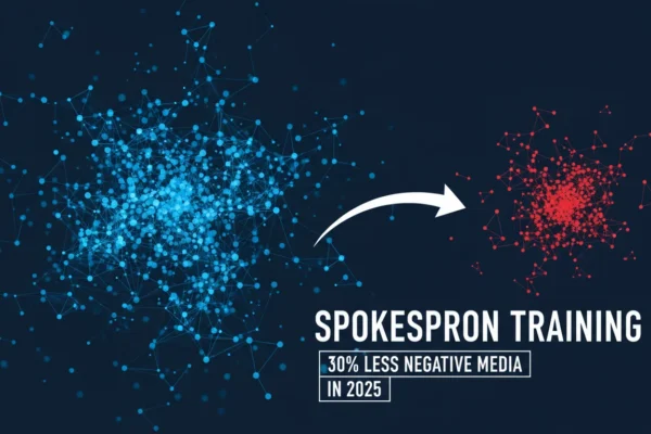 Spokesperson Training: 30% Less Negative Media in 2025