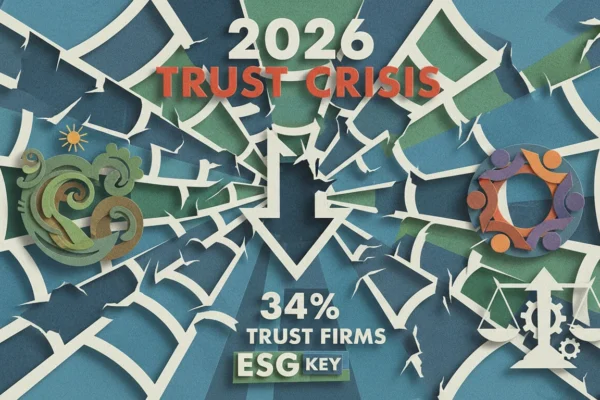 2026 Trust Crisis: 34% Trust Firms, ESG Key