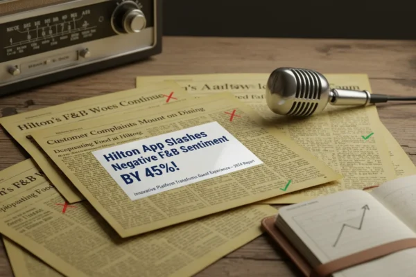 Hilton’s 2024 App Cut Negative F&B Sentiment by 45%